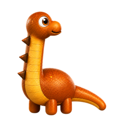 The volcanic Ploposaurus mascot variant, dark red with cracked magma patterning
